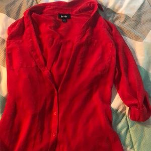 Red button up